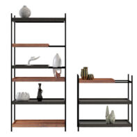 Metal Brown Book Rack