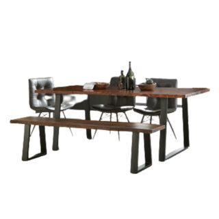 U-shaped metal Dining Table