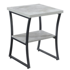 X - Calibur End Table - Espresso - Convenience Concepts